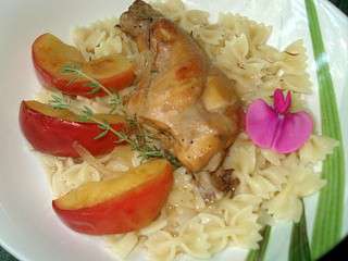 Lapin au Cidre et aux Pommes