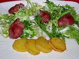 Salade de Gésiers de Canard et Pommes dorées