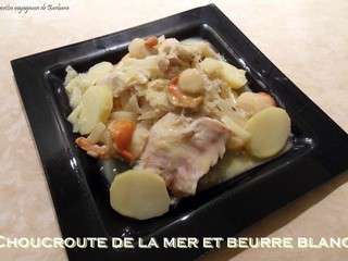 Choucroute de la mer et beurre blanc