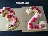 Number cake façon fraisier