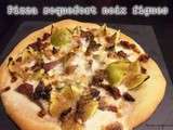 Pizza roquefort noix figue