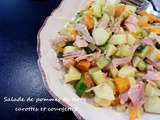 Salade de pommes de terre carottes et courgettes