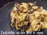 Tagliatelles au foies gras et cêpes