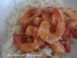 Crevettes sauce aigre-douce (recette weight