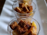 Mini verrines de pommes au pain d'épices