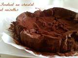 Fabulous cake : fondant au chocolat aux noisettes (sans farine)
