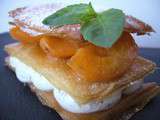 Mille feuille abricot & basilic
