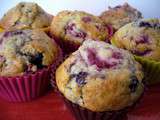 Muffins framboise & myrtille