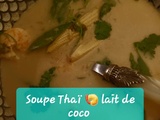Soupe Thaï Crevettes Lait de Coco