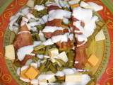 Salade d'haricots vert et ses trois fromages