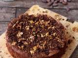 Brownie aux noix caramélisées et streusel cacao aux éclats de fèves (Battle Food#40)