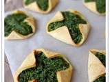 Chaussons à la brousse, aux épinards et à la menthe