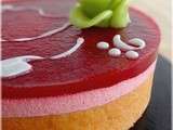 Entremets Mousse bavaroise à la framboise