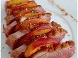 Magret de canard aux nectarines et au piment