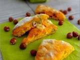Scones au potiron, comté et noisettes