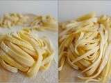 Tagliatelles maison aux asperges et à la ricotta