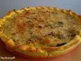 Tarte aux oignons et aux champignons