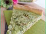 Tarte aux petits pois, ricotta et menthe