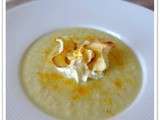 Velouté de panais au lait de coco et sa chantilly au gingembre