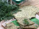 Crackers aux fanes de carottes et à la margarine Fruit d'Or bio sans huile de palme {recette #apéro #vegan #recup }