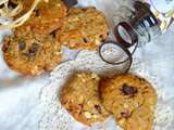 Cookies banane, cacao cru, beurre de cacahuètes et maca