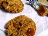 Cookies sans oeuf aux figues, mélasse noire et caramel d'Isigny (sans gluten)