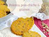 Crackers à la polenta, pois-chiches & graines (sans gluten)