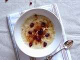 Porridge aux cranberries et Golden Syrup