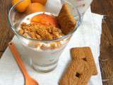 Trifle aux abricots, spéculoos et basilic