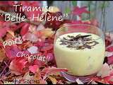 Tiramisu façon  Belle- Hélène  (poire et chocolat)