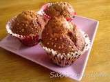 Muffins fromage blanc choco lait noisette extra moelleux