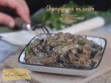 Champignons en sauce crémeuse ( Recette en vidéo )