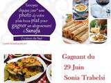 29 Juin – Gagnant Concours photo de plat Ramadan 2016