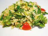 Salade de couscous aux légumes épicés rôtis