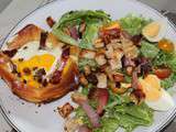 Croustillant au bacon et sa salade croquante