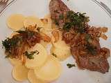 Foie de veau aux oignons et persil