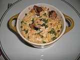 Gratin de pates aux champignons