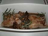Paupiettes de veau aux champignons roties 5pp/pers