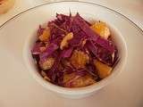 Salade de chou rouge /orange/noix de cajou 3pp/pers
