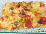 Pizza Chorizo courgette poivrons