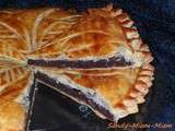 Galette des rois frangipane au chocolat et écorces d'orange confites