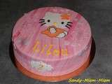 Gâteau pâte à sucre Hello Kitty (7)