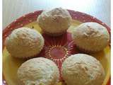 Muffin noix de coco sans gluten sans lait sans oeuf