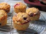 Muffins panais-framboises