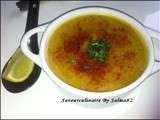 Bissara: Soupe de lentille corail au curry شربة عدس بالكاري