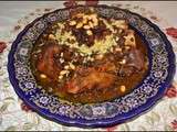 Pieds de veau aux pois chiche et raisins كرعين بالحمص وزبيب