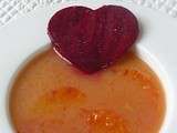 Heart Beet ! Dans un bouillon miso/orange sanguine/gingembre