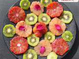 Inspiration mandala pour une salade fruit parfum de rose