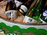 Nouvel An du Saké - Cochon mariné et flambé au saké, aubergine-miso, purée de nashi