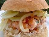  sandwicherie du mercredi  (5) : hamburger de saumon à la choucroute et au raifort